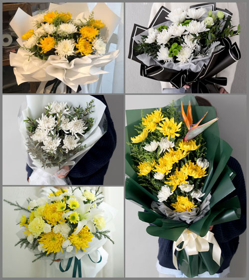 浙江省金华磐安县双峰乡溪下村白事花束代送